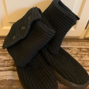 Black UGG Knit Boots